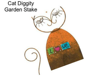 Cat Diggity Garden Stake