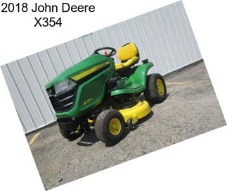2018 John Deere X354