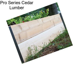 Pro Series Cedar Lumber