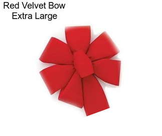 Red Velvet Bow Extra Large