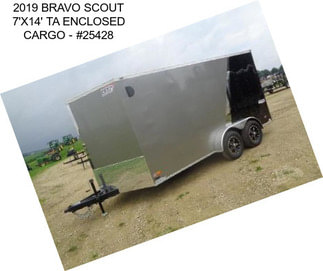 2019 BRAVO SCOUT 7\'X14\' TA ENCLOSED CARGO - #25428