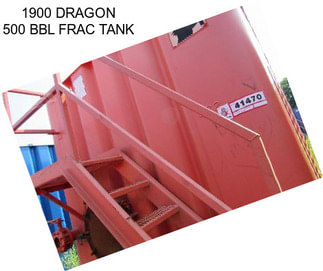 1900 DRAGON 500 BBL FRAC TANK