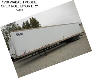 1998 WABASH POSTAL SPEC ROLL DOOR DRY VAN