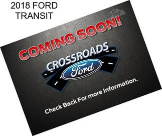 2018 FORD TRANSIT