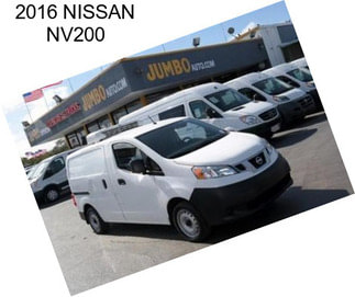 2016 NISSAN NV200