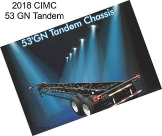 2018 CIMC 53 GN Tandem