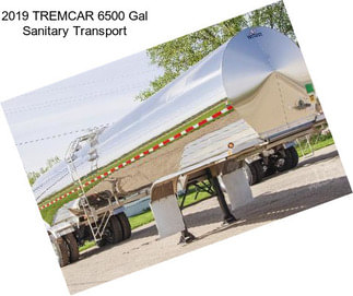 2019 TREMCAR 6500 Gal Sanitary Transport