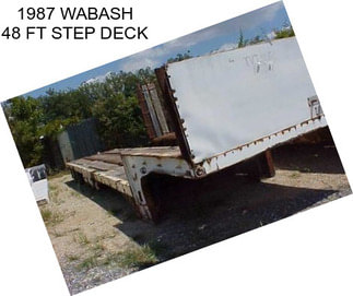 1987 WABASH 48 FT STEP DECK
