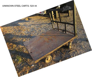 UNKNOWN STEEL CARTS- 52X 44