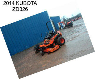 2014 KUBOTA ZD326