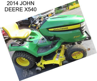 2014 JOHN DEERE X540