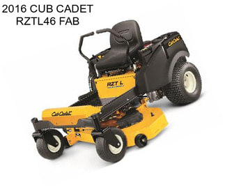 2016 CUB CADET RZTL46 FAB