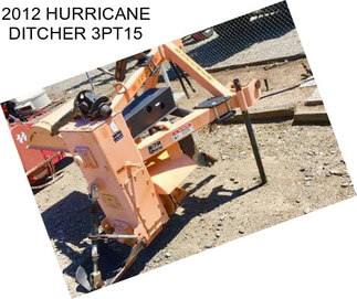 2012 HURRICANE DITCHER 3PT15