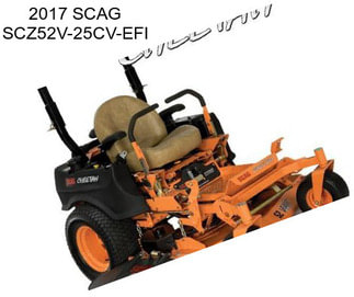 2017 SCAG SCZ52V-25CV-EFI