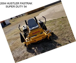 2004 HUSTLER FASTRAK SUPER DUTY 54