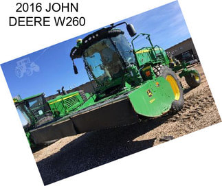 2016 JOHN DEERE W260