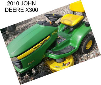 2010 JOHN DEERE X300