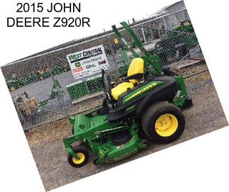 2015 JOHN DEERE Z920R