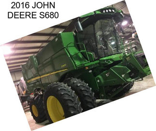 2016 JOHN DEERE S680