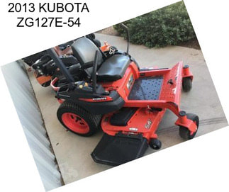 2013 KUBOTA ZG127E-54