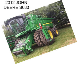 2012 JOHN DEERE S680