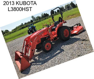 2013 KUBOTA L3800HST