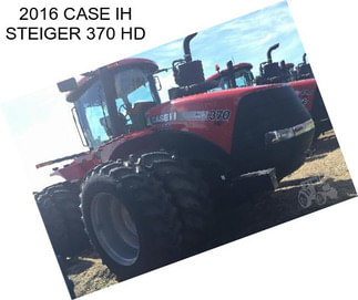 2016 CASE IH STEIGER 370 HD