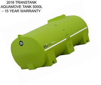 2018 TRANSTANK AQUAMOVE TANK 5000L - 15 YEAR WARRANTY