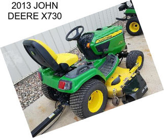 2013 JOHN DEERE X730