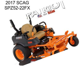 2017 SCAG SPZ52-22FX