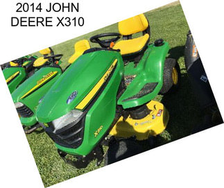 2014 JOHN DEERE X310