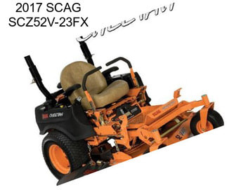 2017 SCAG SCZ52V-23FX