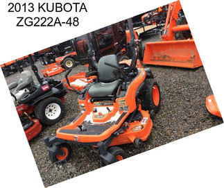 2013 KUBOTA ZG222A-48