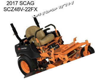 2017 SCAG SCZ48V-22FX