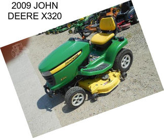 2009 JOHN DEERE X320