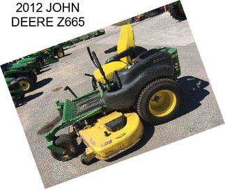 2012 JOHN DEERE Z665