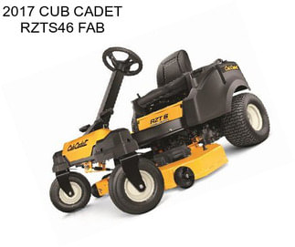 2017 CUB CADET RZTS46 FAB