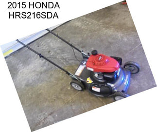 2015 HONDA HRS216SDA