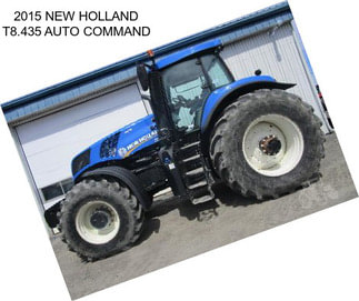 2015 NEW HOLLAND T8.435 AUTO COMMAND