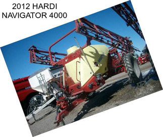 2012 HARDI NAVIGATOR 4000