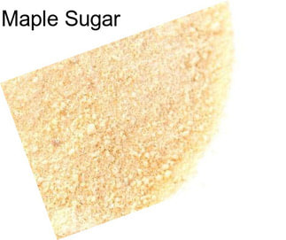 Maple Sugar