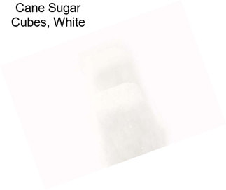 Cane Sugar Cubes, White