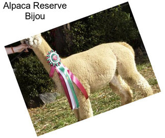 Alpaca Reserve Bijou