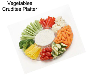 Vegetables Crudites Platter