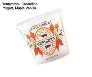 Ronnybrook Creamline Yogurt, Maple Vanilla