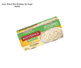 Kozy Shack Rice Pudding, No Sugar Added