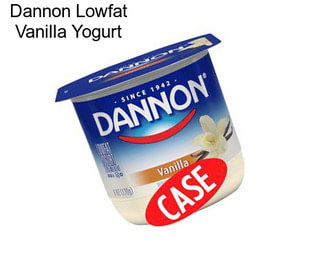 Dannon Lowfat Vanilla Yogurt