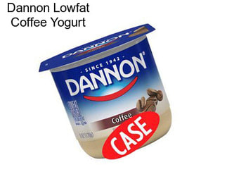 Dannon Lowfat Coffee Yogurt