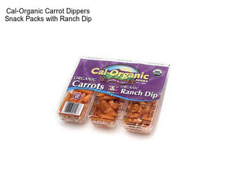 Cal-Organic Carrot Dippers Snack Packs with Ranch Dip