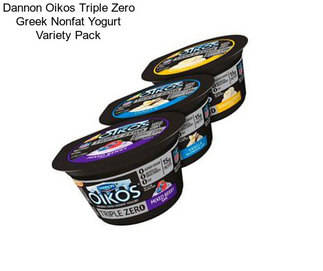 Dannon Oikos Triple Zero Greek Nonfat Yogurt Variety Pack